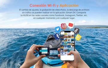 COOAU Action Cam 4K WiFi 20MP Touchscreen 40M Unterwasserkamera Action Cam (4K Ultra HD, WLAN (Wi-Fi), Einstellbar Weitwinkel EIS Actioncam mit 2.4G Fernbedienung, 6-Achsen-Anti-Shake-EIS, externes Mikrofon, Sport Kamara)