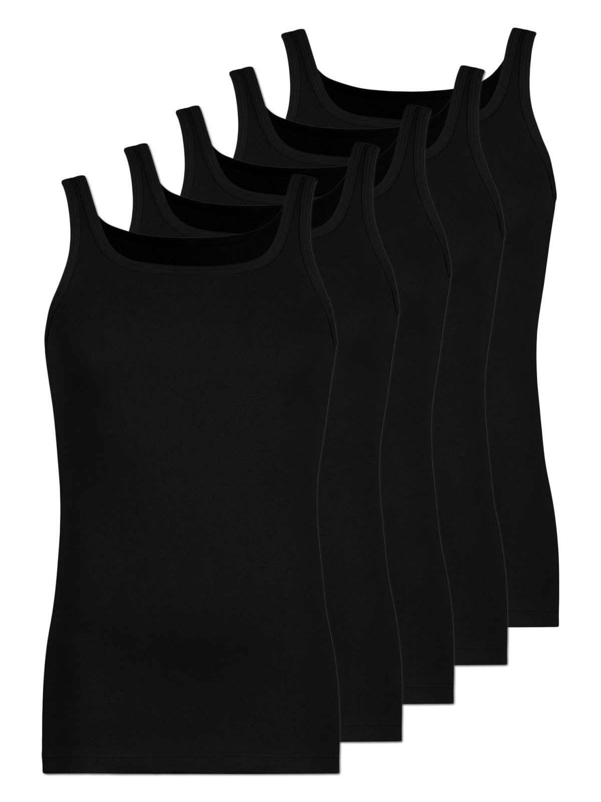 Achseltop 5er Pack Herren Unterhemd Baumwolle
