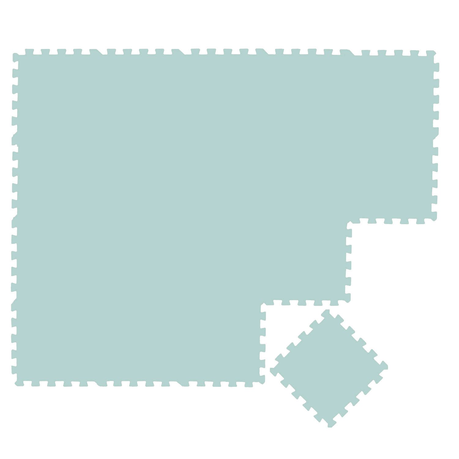 LittleTom Puzzlematte ab dem 1. Tag - 18 Teile Baby Spielmatte - 30 x 30 Kinder Krabbelmatte, (18-tlg), Spielunterlage für Babys und Kleinkinder - Kinderzimmer Puzzleteppich