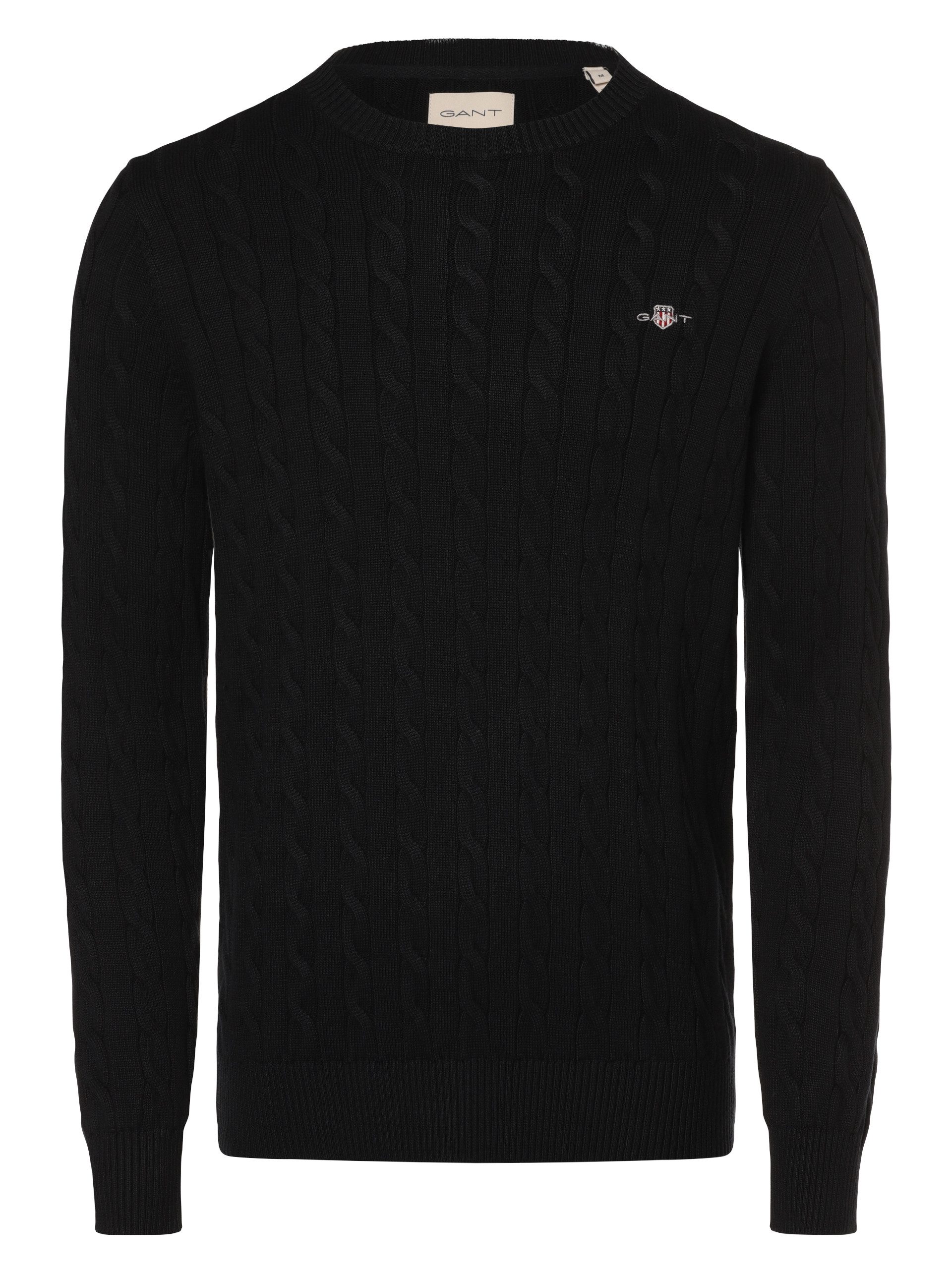 Gant Zopfstrickpullover aus Baumwolle Farbe dunkelblau Größe: 3XL günstig online kaufen