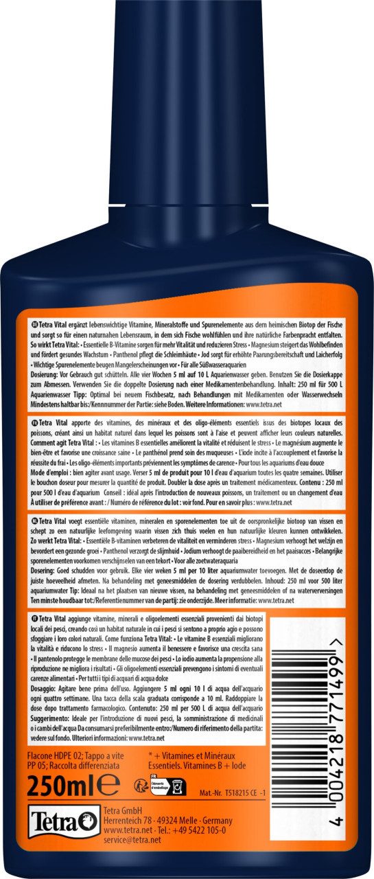 Tetra Aquariumpflege Tetra Vital 250 ml