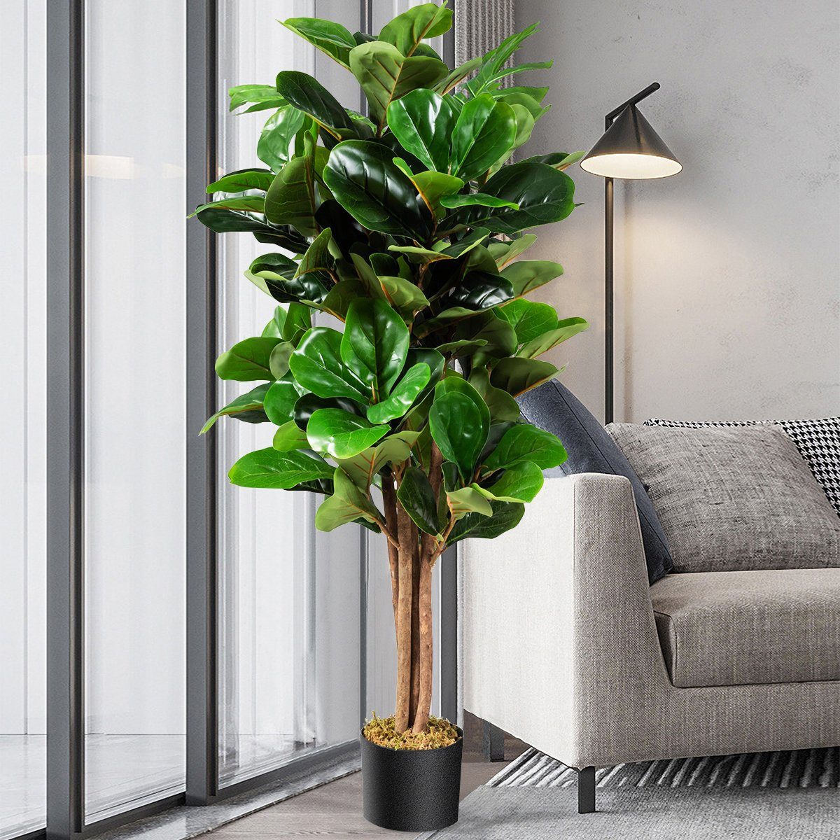 Kunstpflanze, COSTWAY, Höhe 120 cm, mit günstig online kaufen