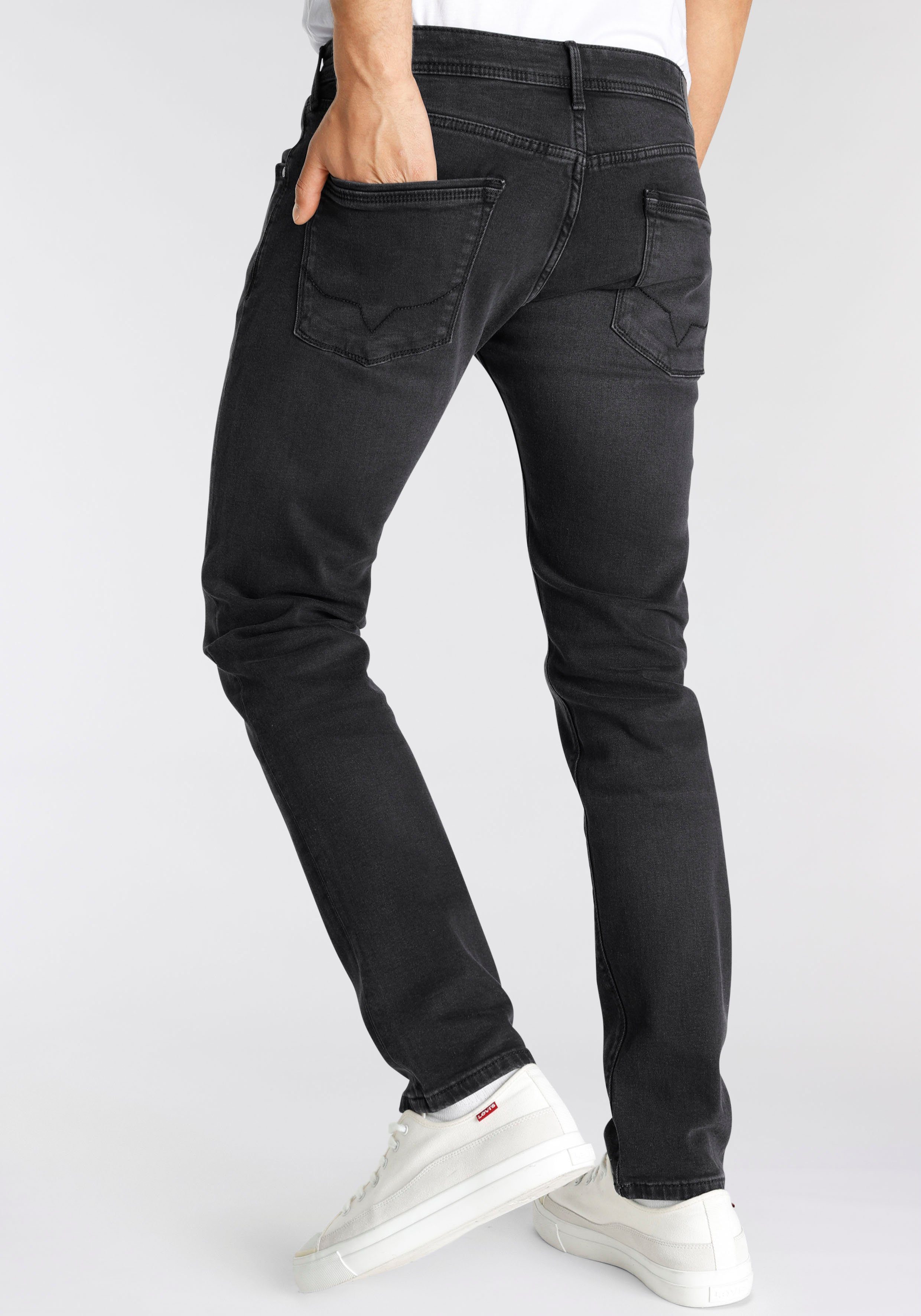 washed Stanley used Jeans Tapered-fit-Jeans Pepe