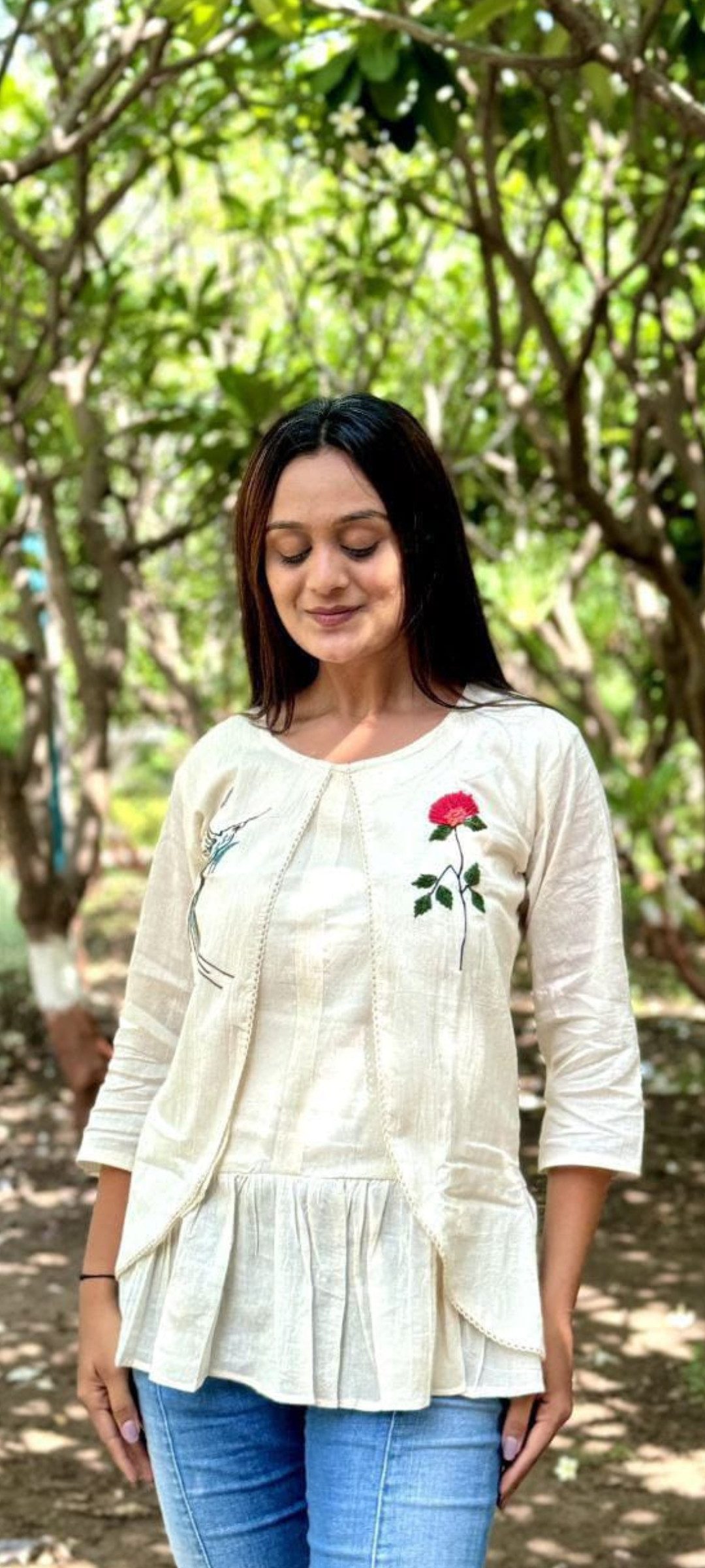 PfauGermany Tunikashirt Rose Bird