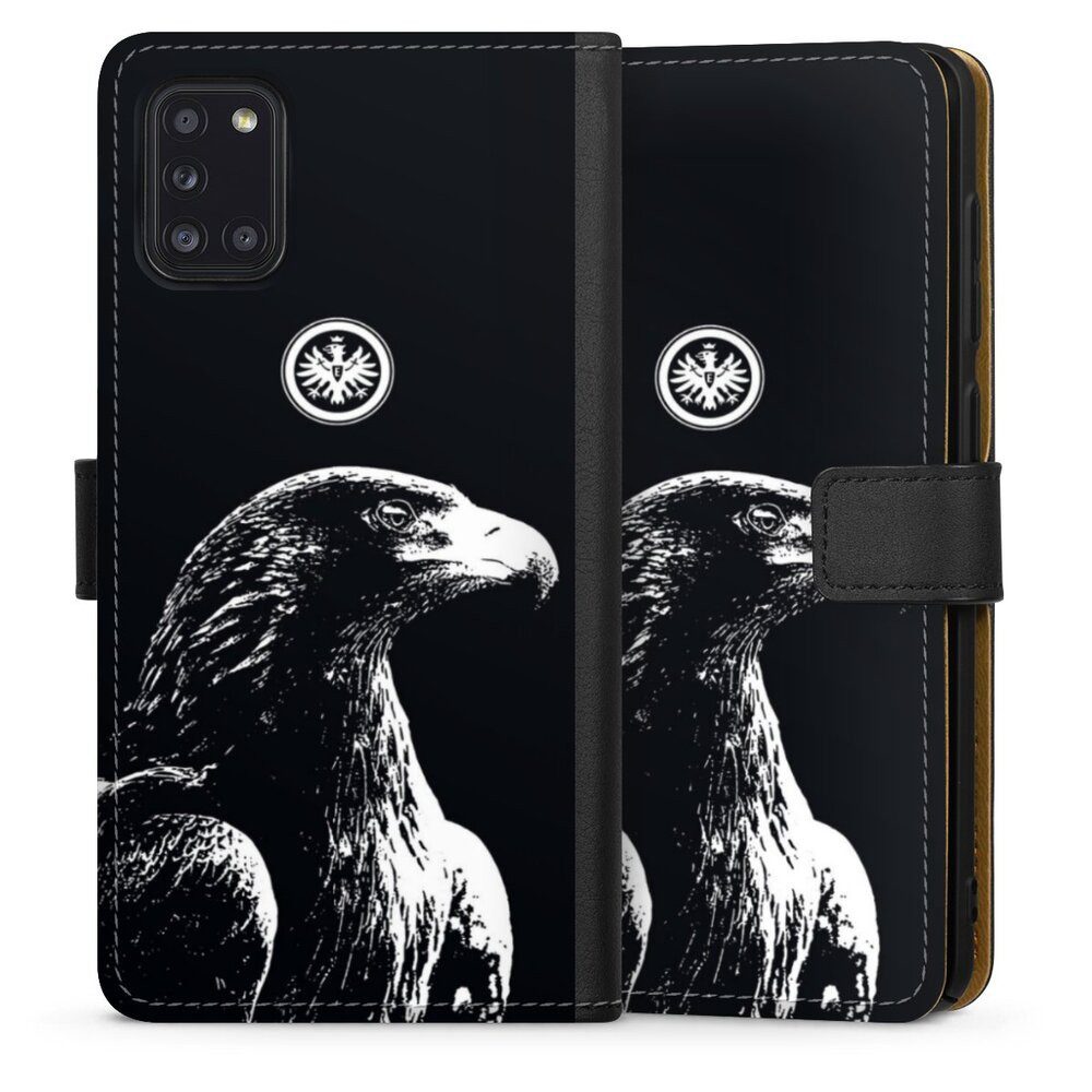 DeinDesign Handyhülle Eintracht Frankfurt Offizielles Lizenzprodukt Attila SGE Attila, Samsung Galaxy A31 Hülle Flip Case Klapphülle Handytasche Leder