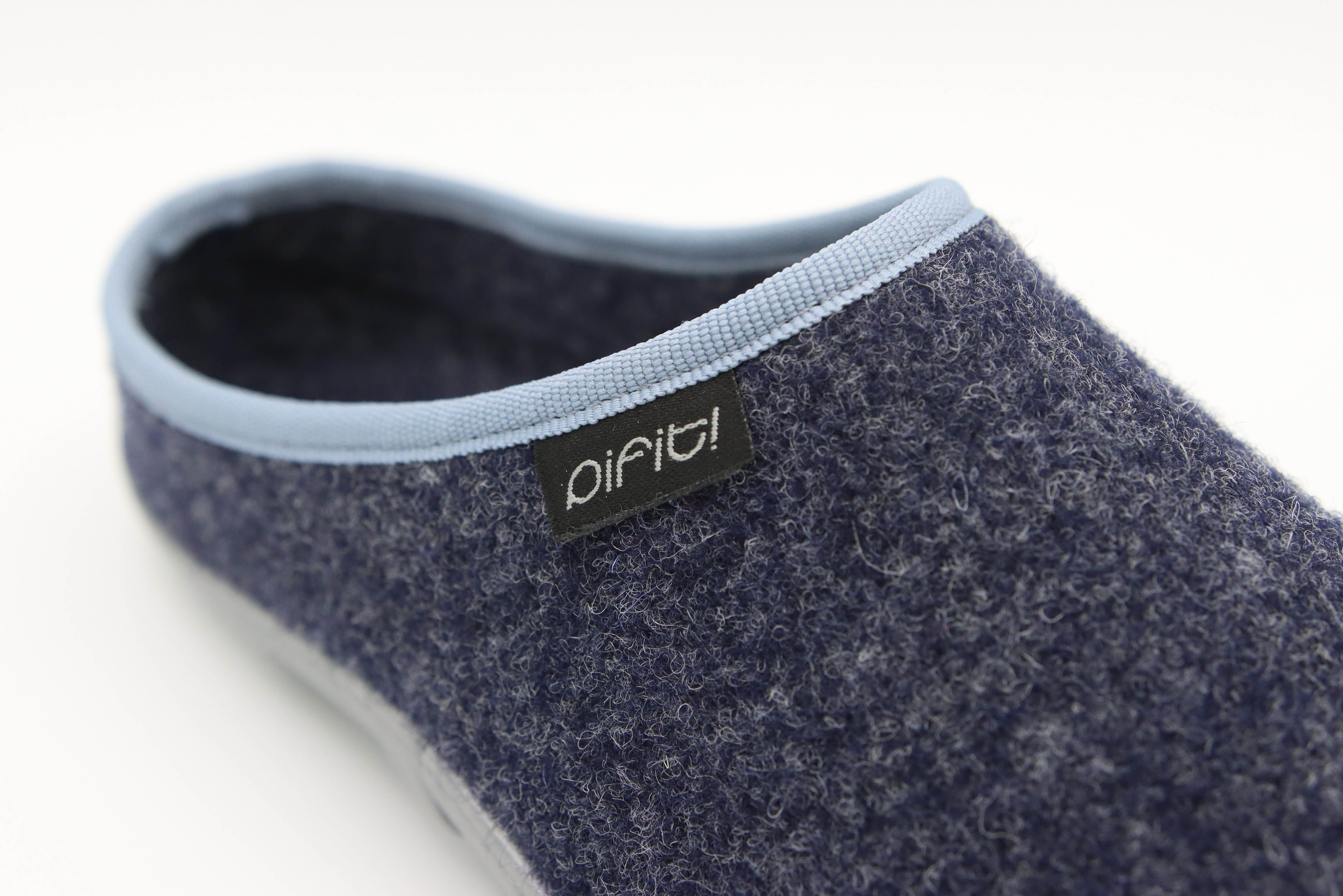 pifit! Pantoffel "homey" mit Barfußgefühl, 32100-2, blau Barfußschuh Pantoffel, Hausschuh