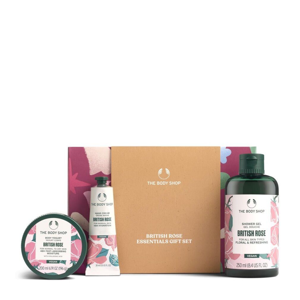 The Body Shop Körperpflegemittel KLEINE BRITISCHE ROSENTASCHE 3 Stück