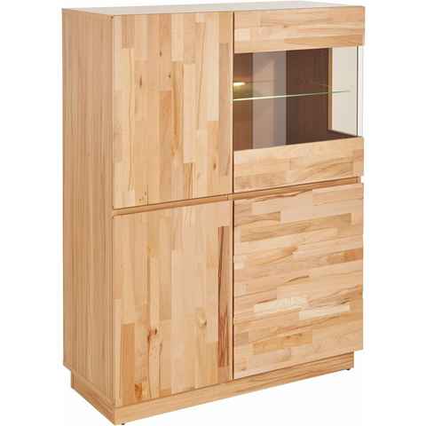 Home affaire Highboard, Höhe 120 cm, teilmassiv, FSC®-zertifiziert