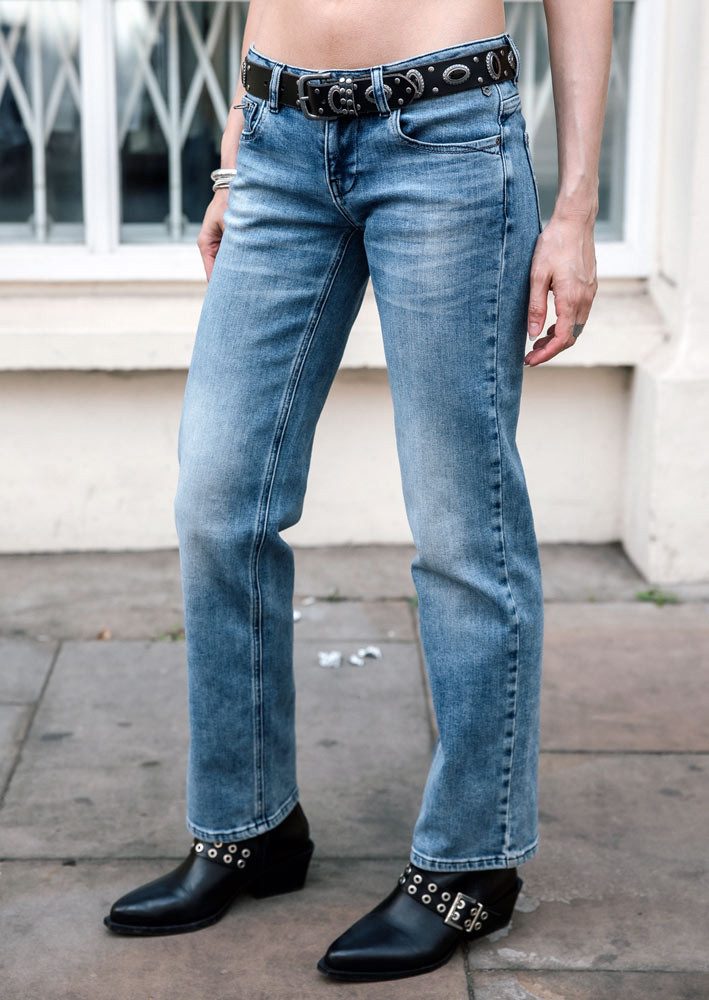 Freeman T. Porter Straight-Jeans Harlow stretch Denim midolo Gürtel nicht mit im Lieferumfang - nur zur Dekoration! – Bild 5 von 5