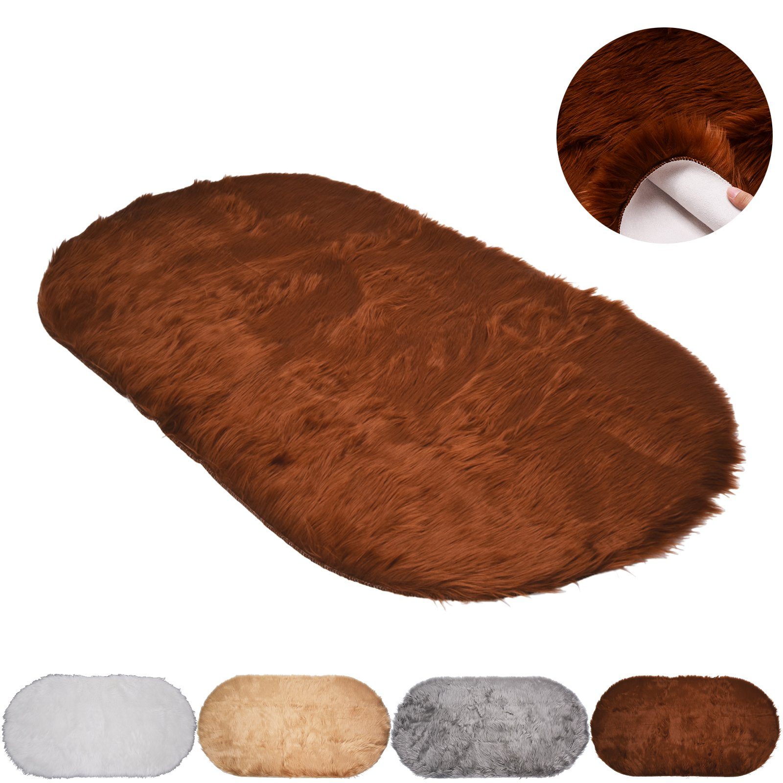 Sunicol Langflor-Teppich 6 cm Hochflor Teppich, Weich, Flauschig, Kunstfell günstig online kaufen