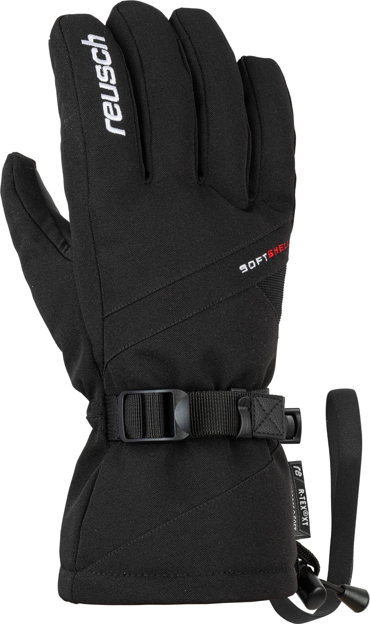 Reusch Skihandschuhe Outset weiß-schwarz XT elastischer Handgelenksschlaufe R-TEX mit