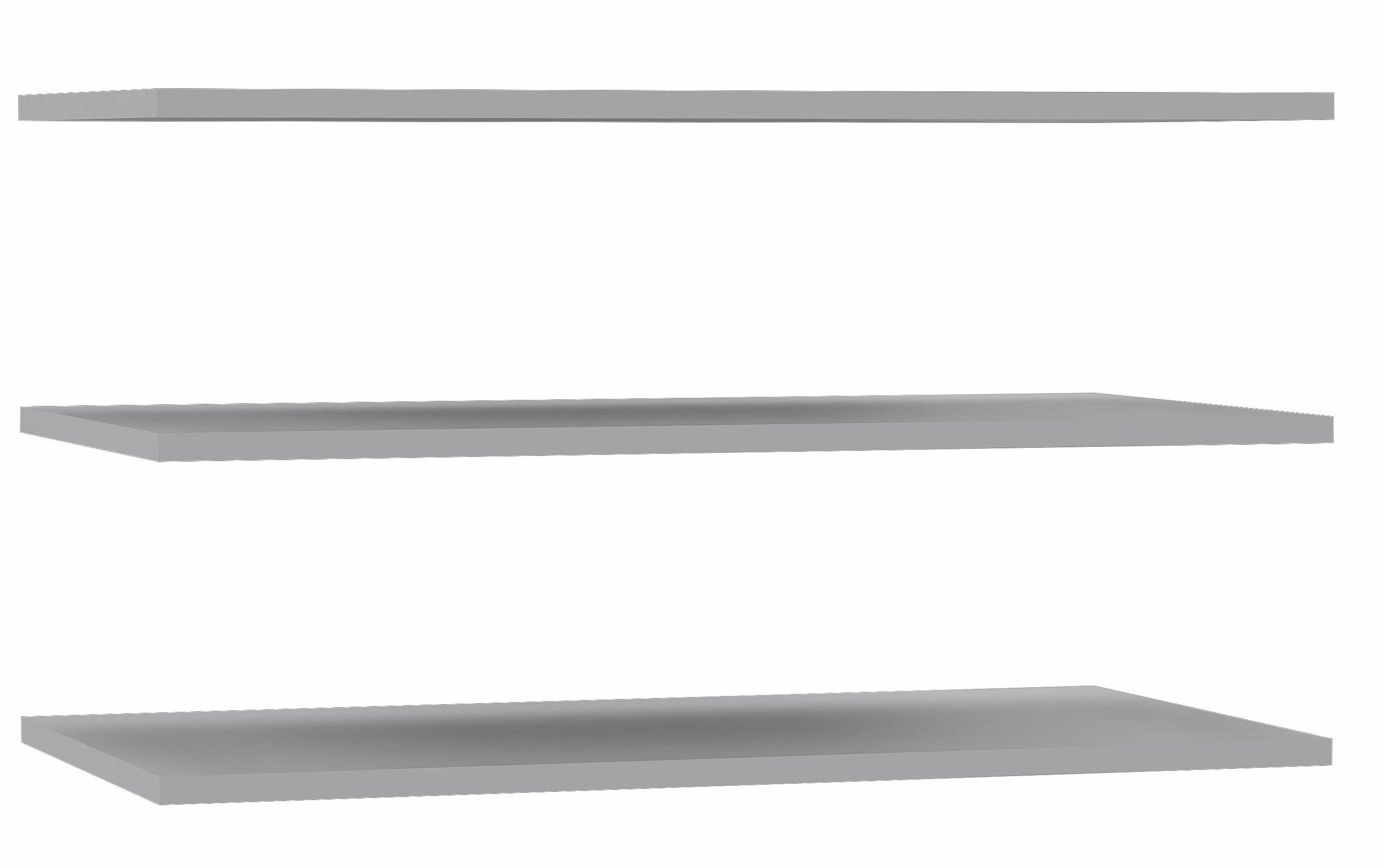 FORTE Einlegeboden Stauraum-Erweiterung für Drehtürenschränke (3er Set), Mehr Platz im Kleiderschrank: 82,9 cm Einlegeboden von Forte
