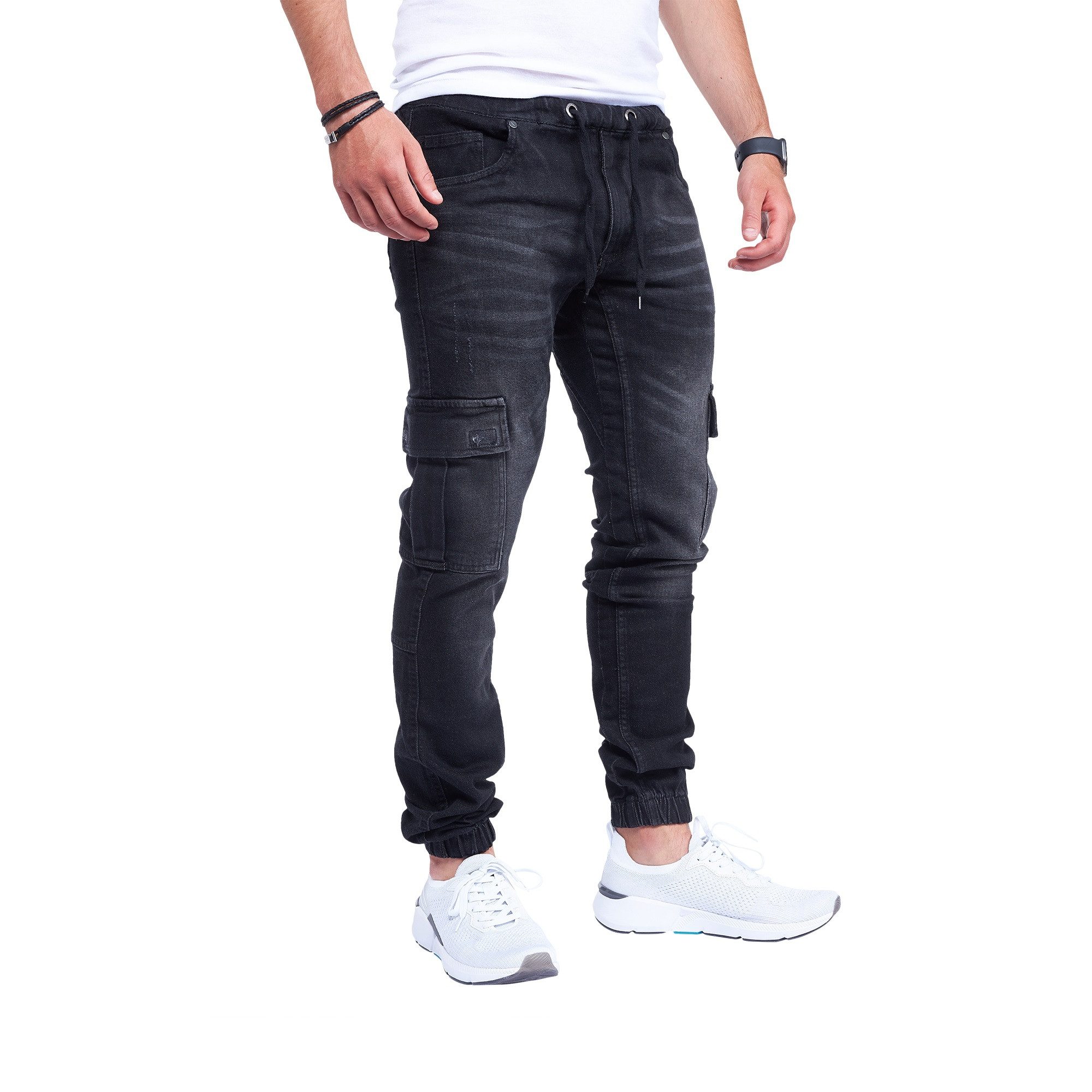 Styleko Cargohose 8003 Cargo Jeans Herren Cargohose für Herren Jeans Cargohose Herren