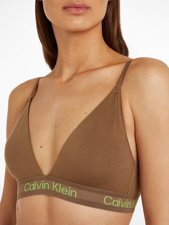 Calvin Klein Underwear Triangel-BH LGHT LINED TRIANGLE mit CK-Logoschriftzug,  Träger verstellbar, leicht gefüttert