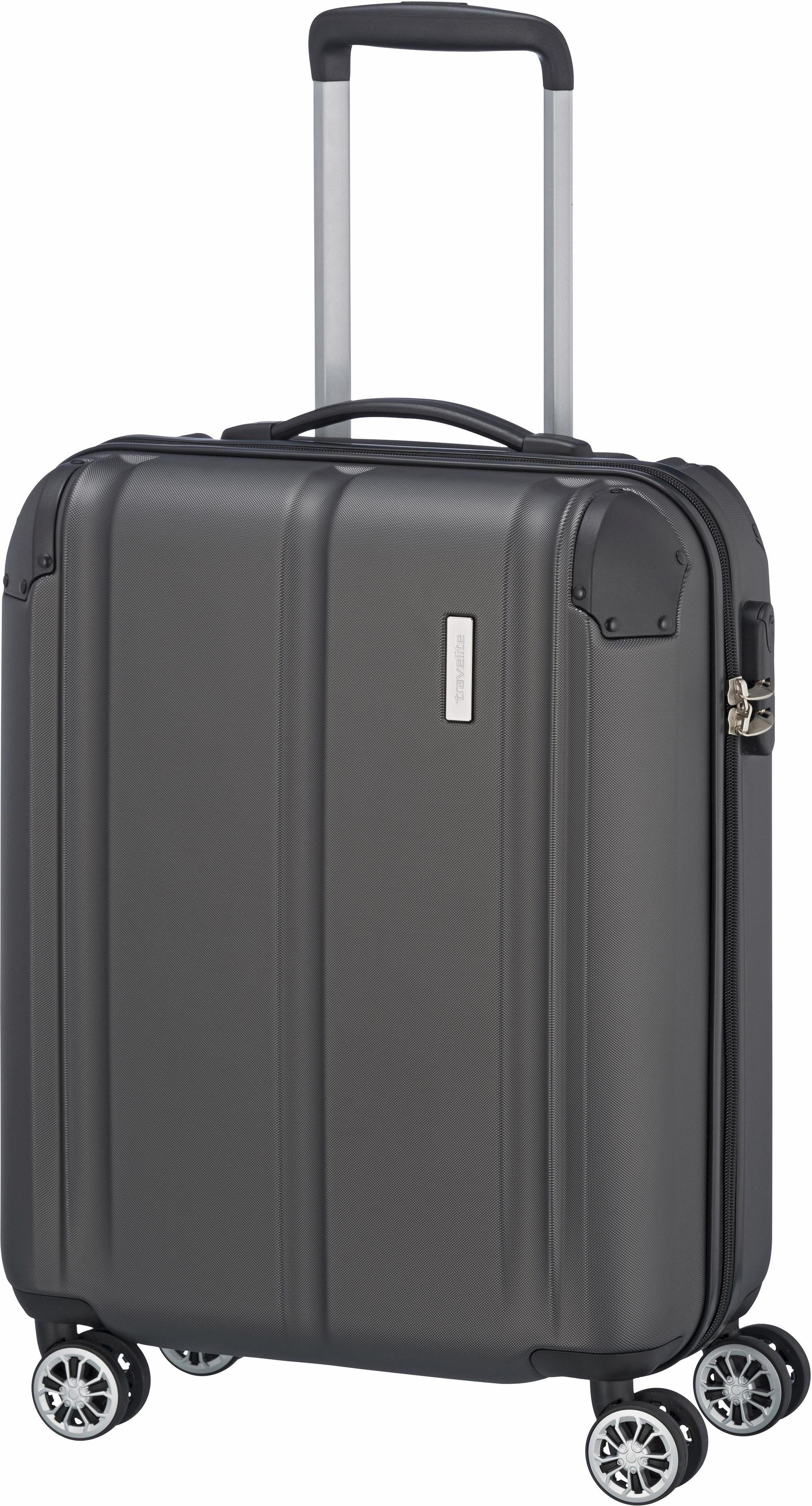 travelite Hartschalen-Trolley CITY Reisekoffer Hartschale, 4 Rollen, mit TSA-Schloss, robustes ABS Reisegepäck