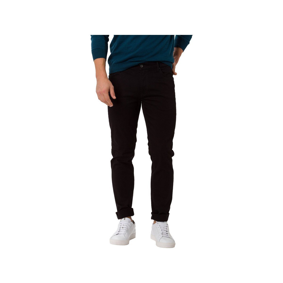 schwarz Brax Straight-Jeans (1-tlg) regular