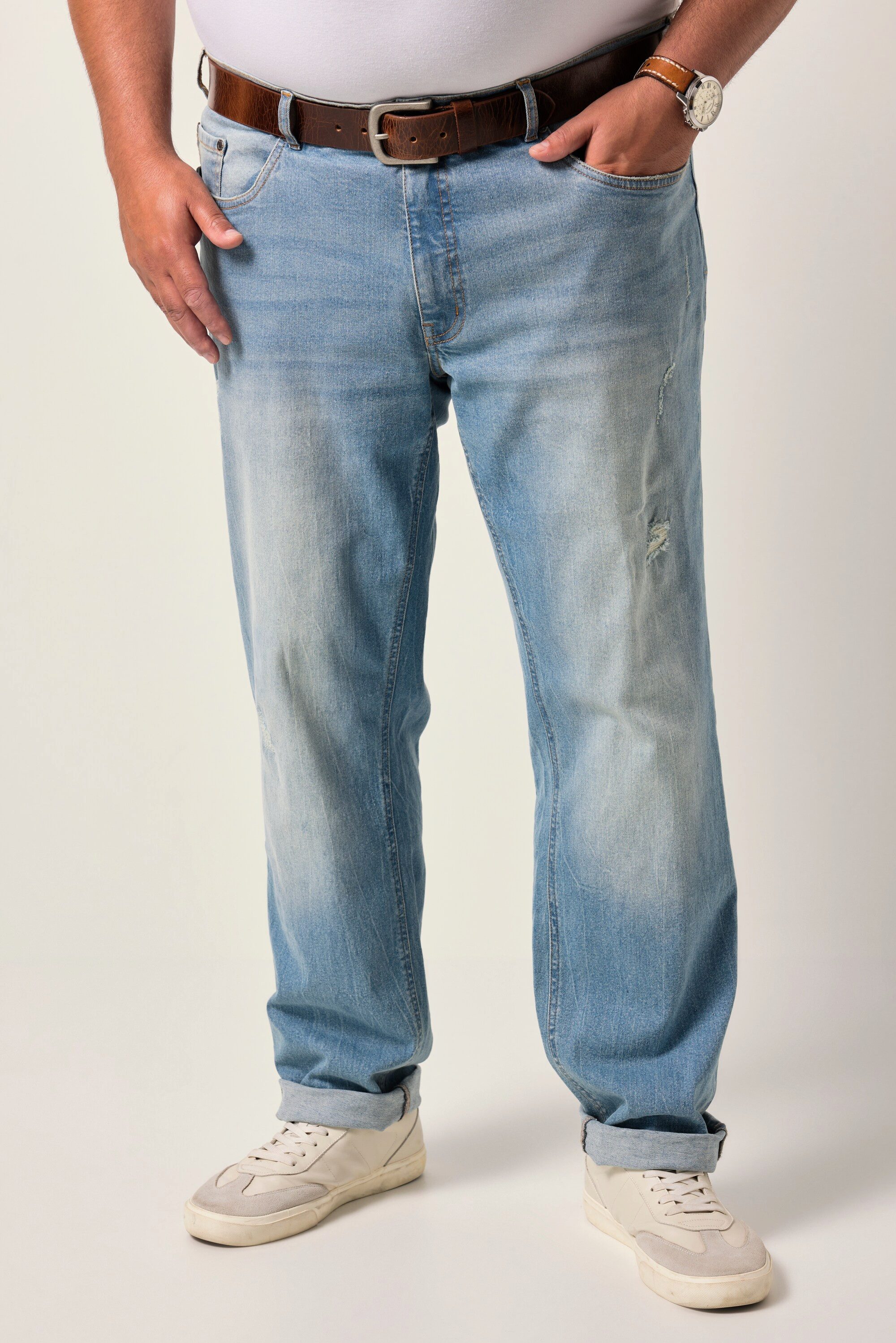 Men Plus 5-Pocket-Jeans Men+ Jeans Bauchfit Straight Fit 5-Pocket bis 72 günstig online kaufen
