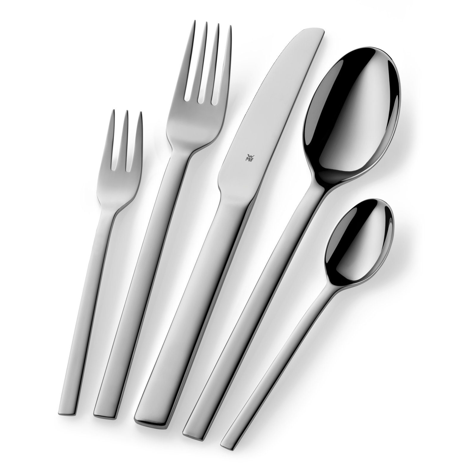 WMF Besteck-Set Tavira Besteck-Set, 30-teilig, Cromargan® (30-tlg), 6 Personen, Cromargan Edelstahl rostfrei 18/10, edle Optik angenehme Haptik, geschmiedete Messer, spülmaschinenfest