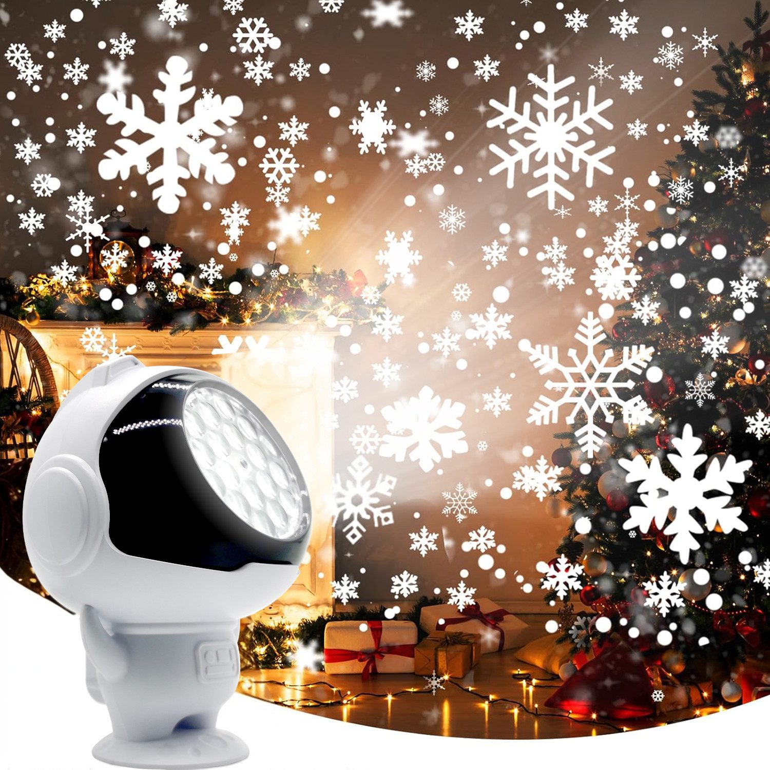 Merry 2024 Projektionslampe LED Projektorlampe Weihnachten,LED Dekolicht Projektionslicht, Astronaut, Weihnachtsbeleuchtung,für Dekoration Garten Weihnachten Hochzeit Party