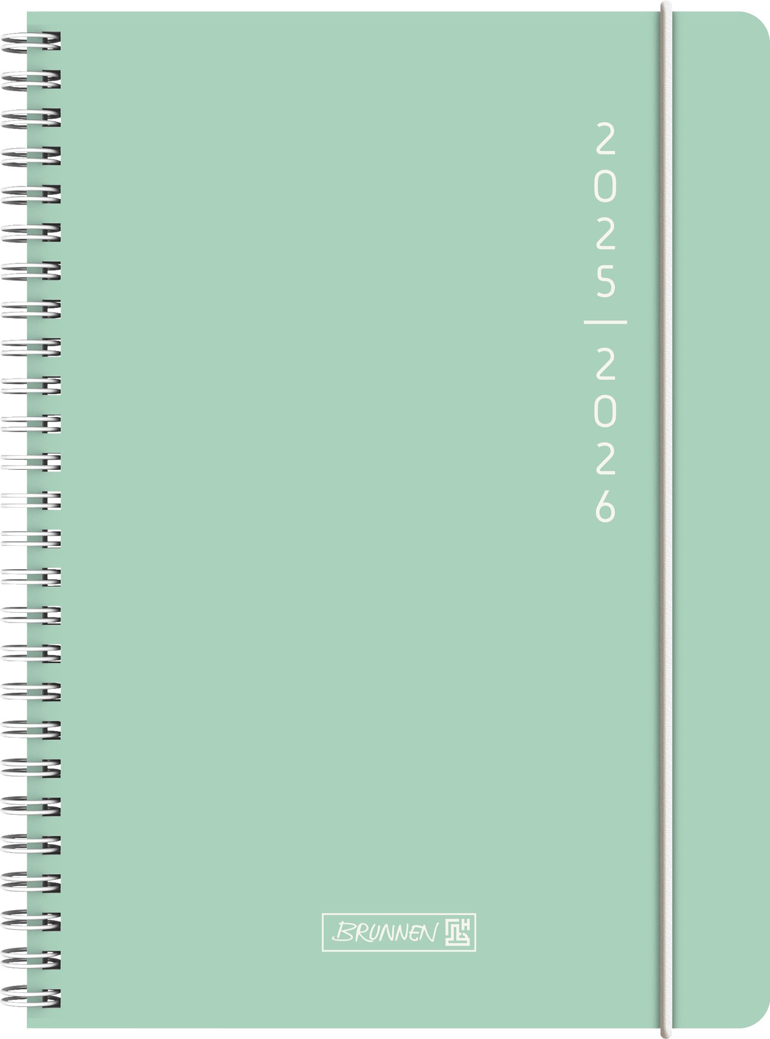 BRUNNEN Schülerkalender Brunnen 1072155116 Schülerkalender 25/26 „Plain Mint“, A5 Kunststoff