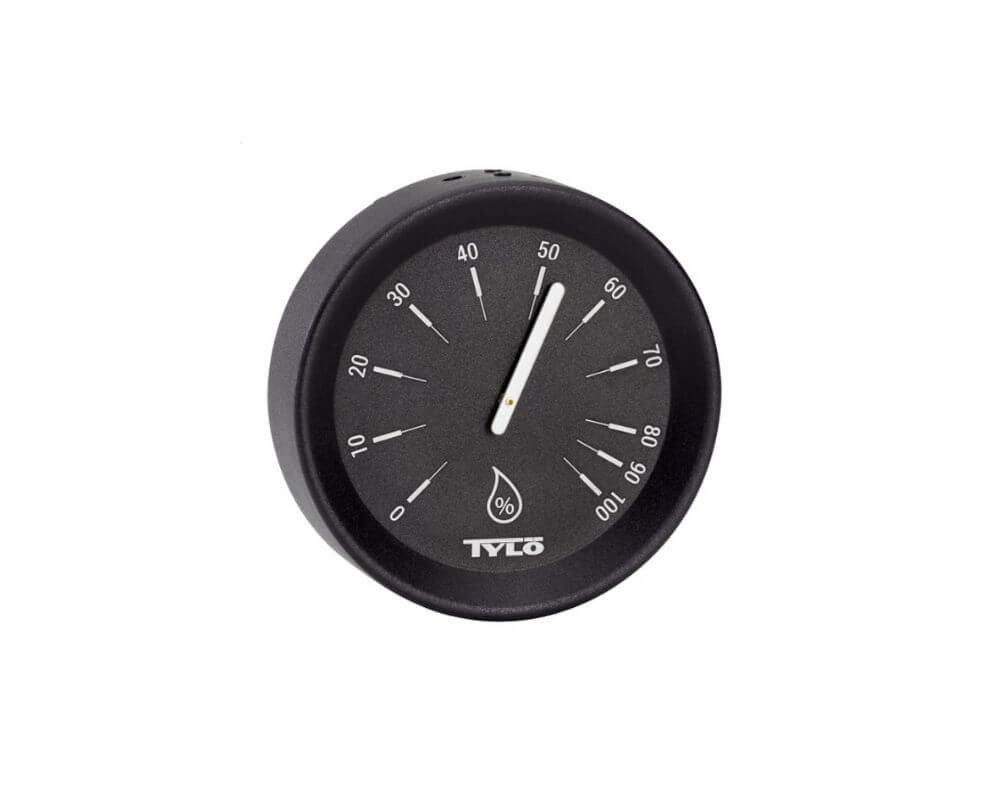 Tylö Aufgusstopf Tylö Brilliant Black SET mit Eimer, Kelle und Hygrometer