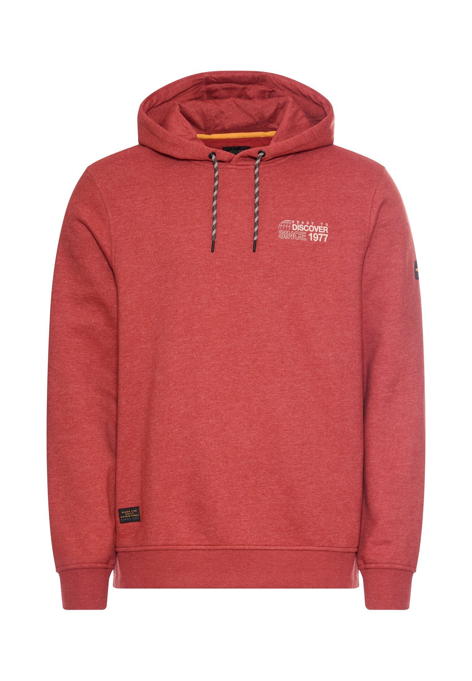 camel active Kapuzensweatshirt mit Rückenprint Langarm (1-tlg)