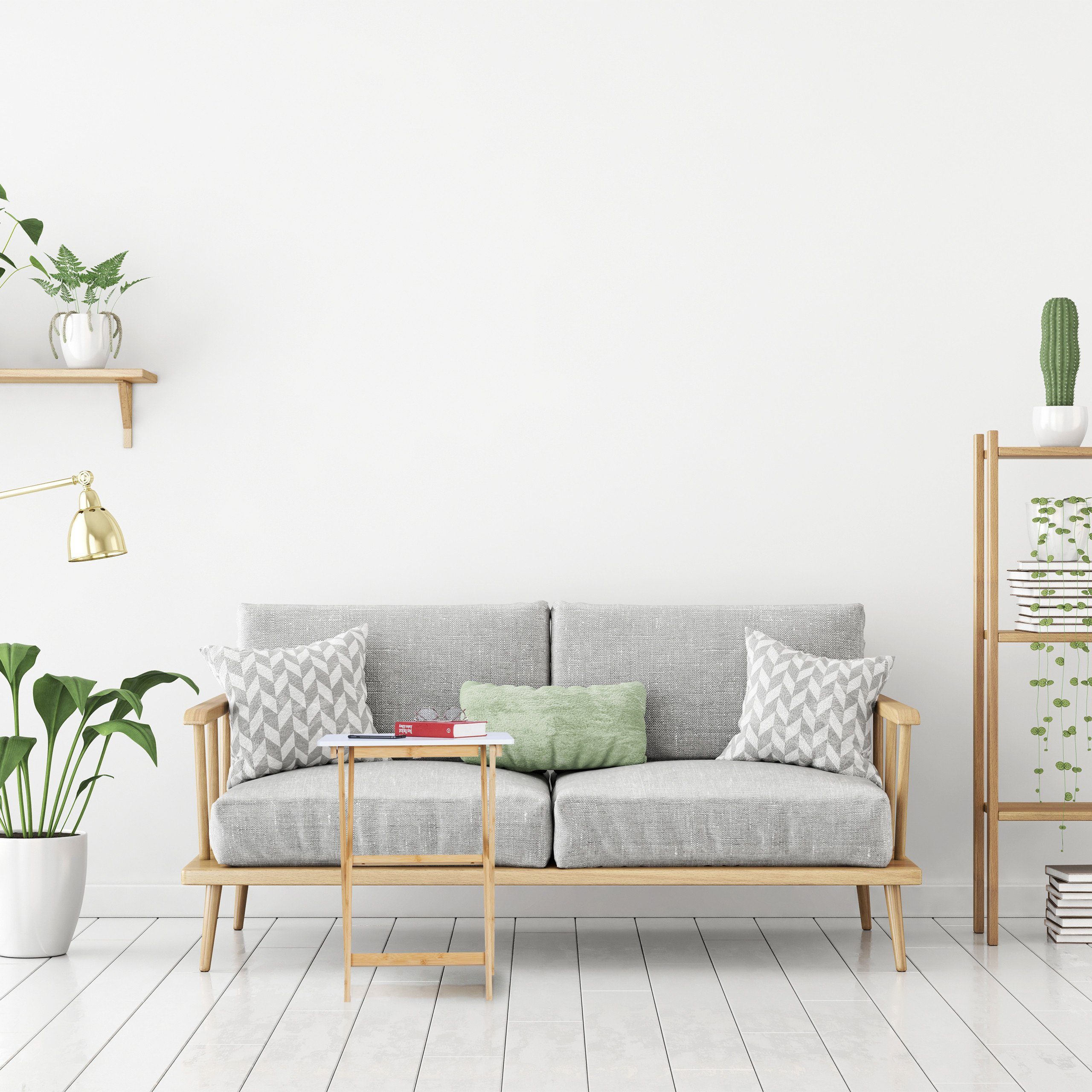 relaxdays Klapptisch Weißer Klapptisch aus Bambus (1-St) – Bild 2 von 5