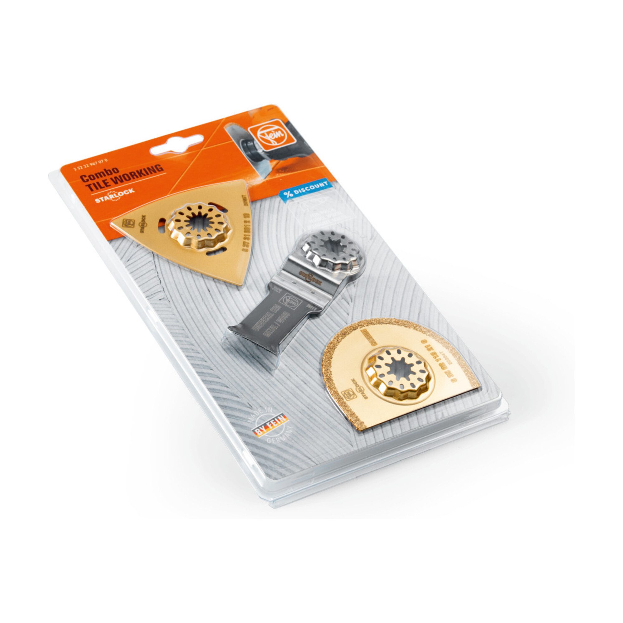 Fein Multitool Fein Combo Starlock TILE WORKING 3-teilig
