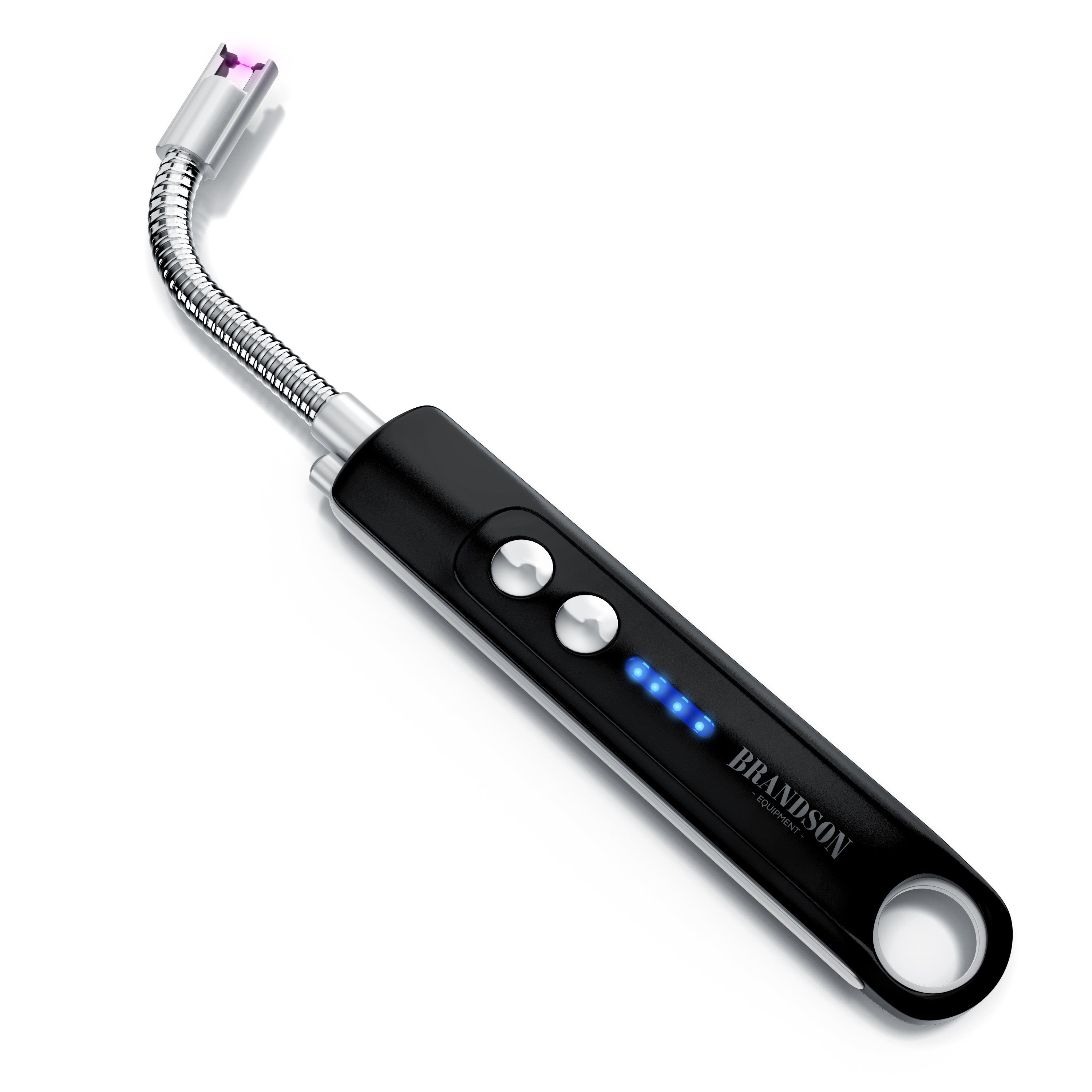 Brandson Feuerzeug elektrisch, Lichtbogen Stabfeuerzeug USB aufladbar (1-St), Kerzenanzünder für Küche, Kerzen, Gasherde, Grill, Kamin, flammenlos