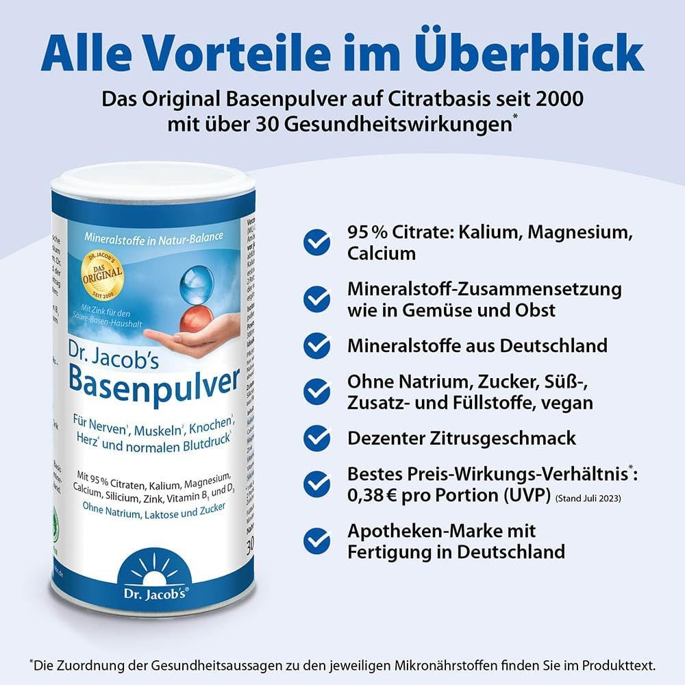 Dr.Jacobs Dr. Jacob's Basenpulver 300 g Pulver, 0,300 g, Allergene: keine