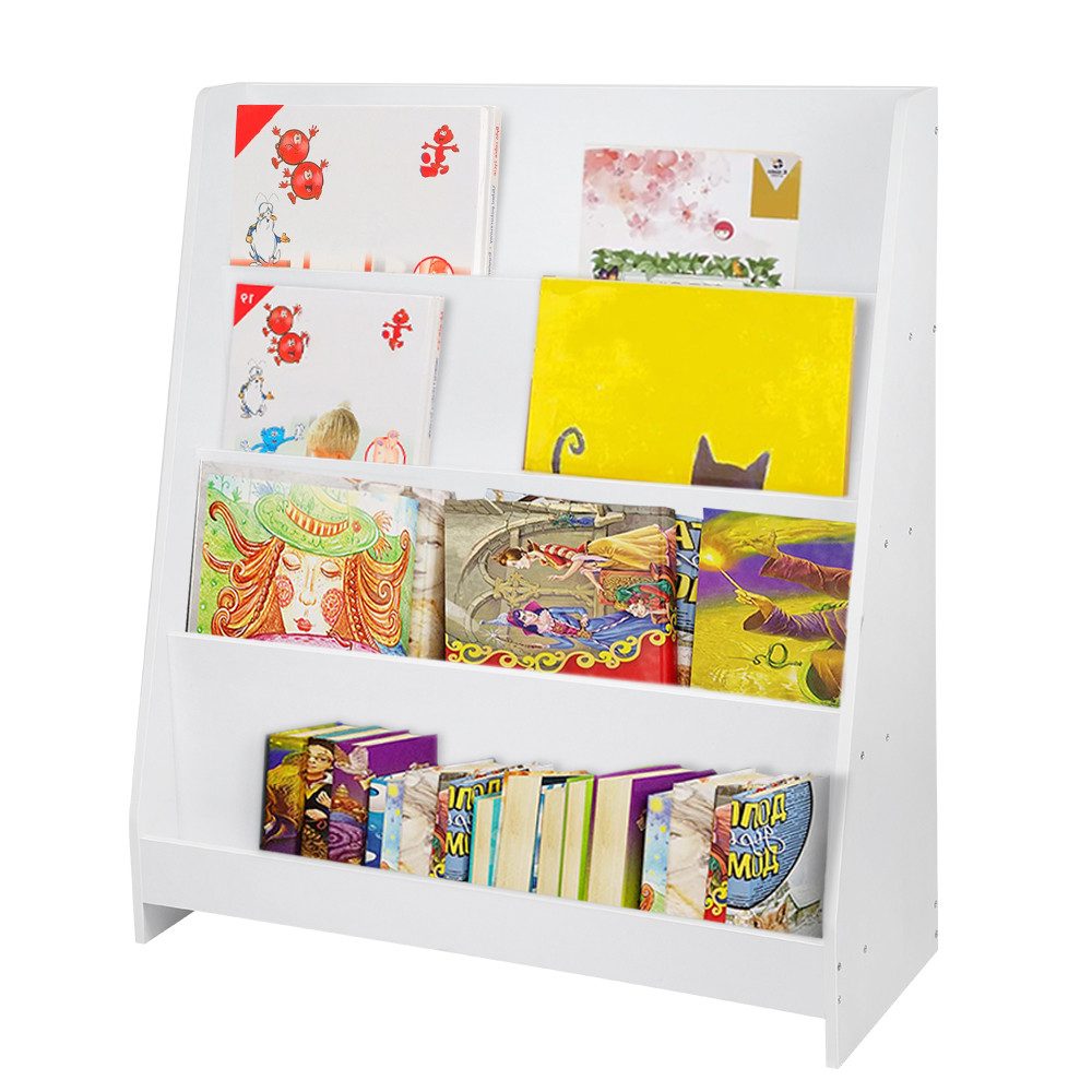 JEOBEST Kinderregal Kinder Bücherregal mit 4 günstig online kaufen
