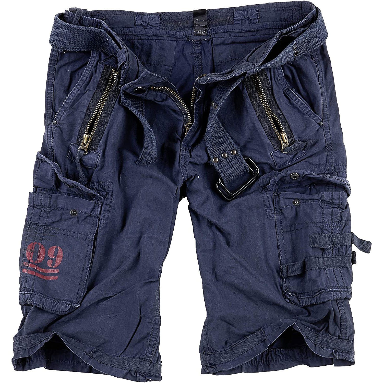 Trooper Cargoshorts Royal Bermuda Baumwolle Sommer Shorts Kurze Hose Army knielang