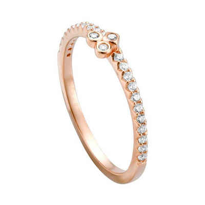 Esprit Fingerring Ring für Damen von Esprit aus 925er Silber, rosé mit Zirkonia