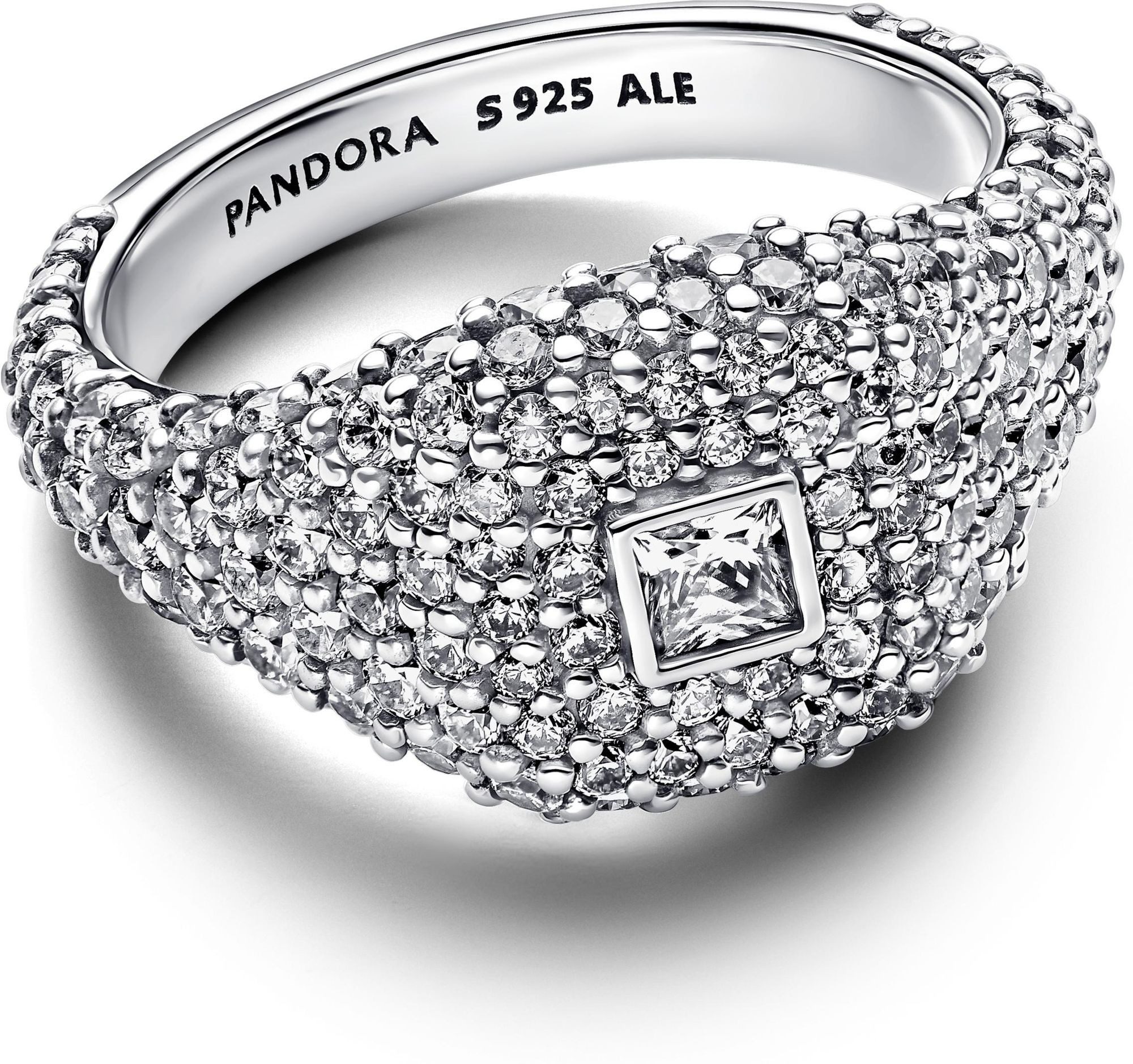 Pandora Fingerring Pandora Sterling silver Cubic Zirconia Clear 193556C01 D günstig online kaufen