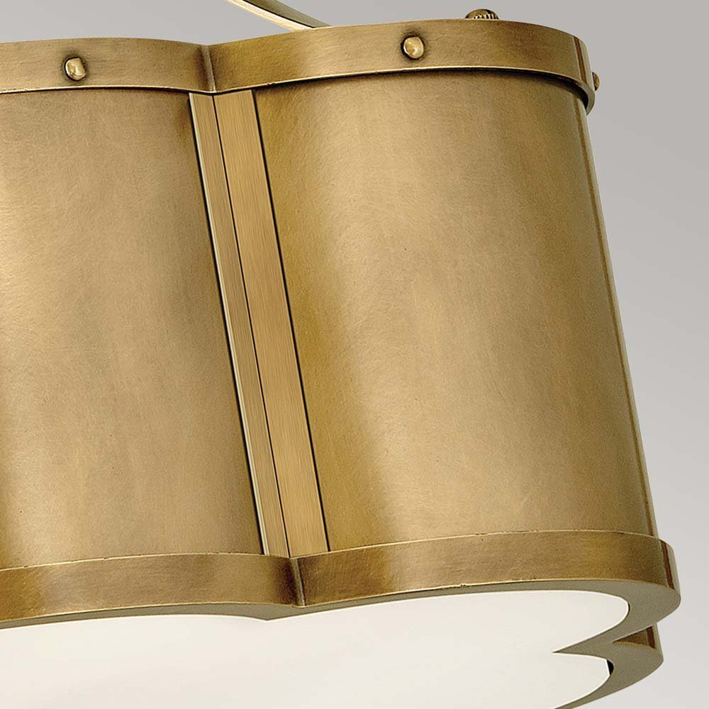 Elstead LIGHTING Deckenleuchte, Leuchtmittel nicht inklusive, Deckenleuchte Deckenlampe Esszimmerlampe 2 Flammig messing Stahl