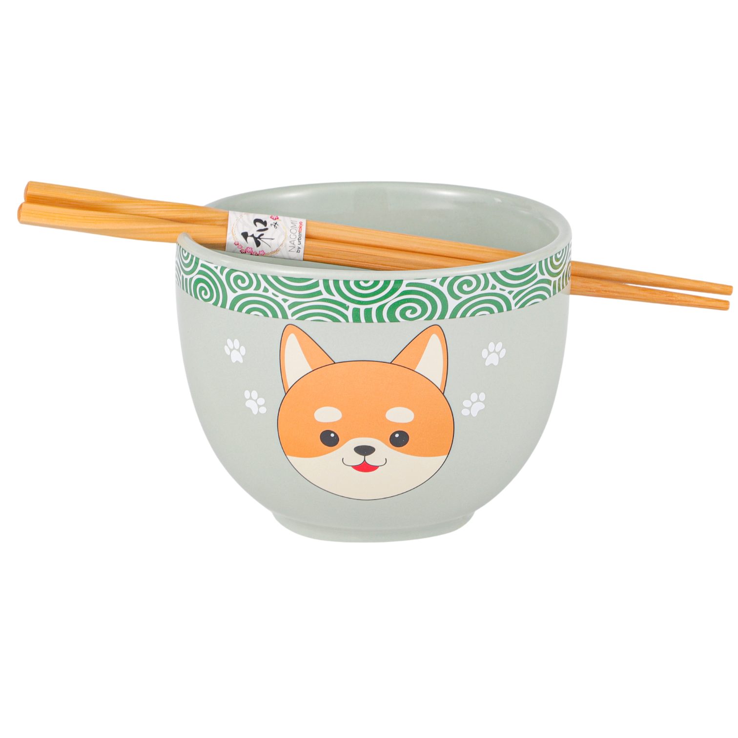 Dark-Desires Suppenschüssel Kawaii Donburi-Schüssel mit Essstäbchen, Shiba Inu Design