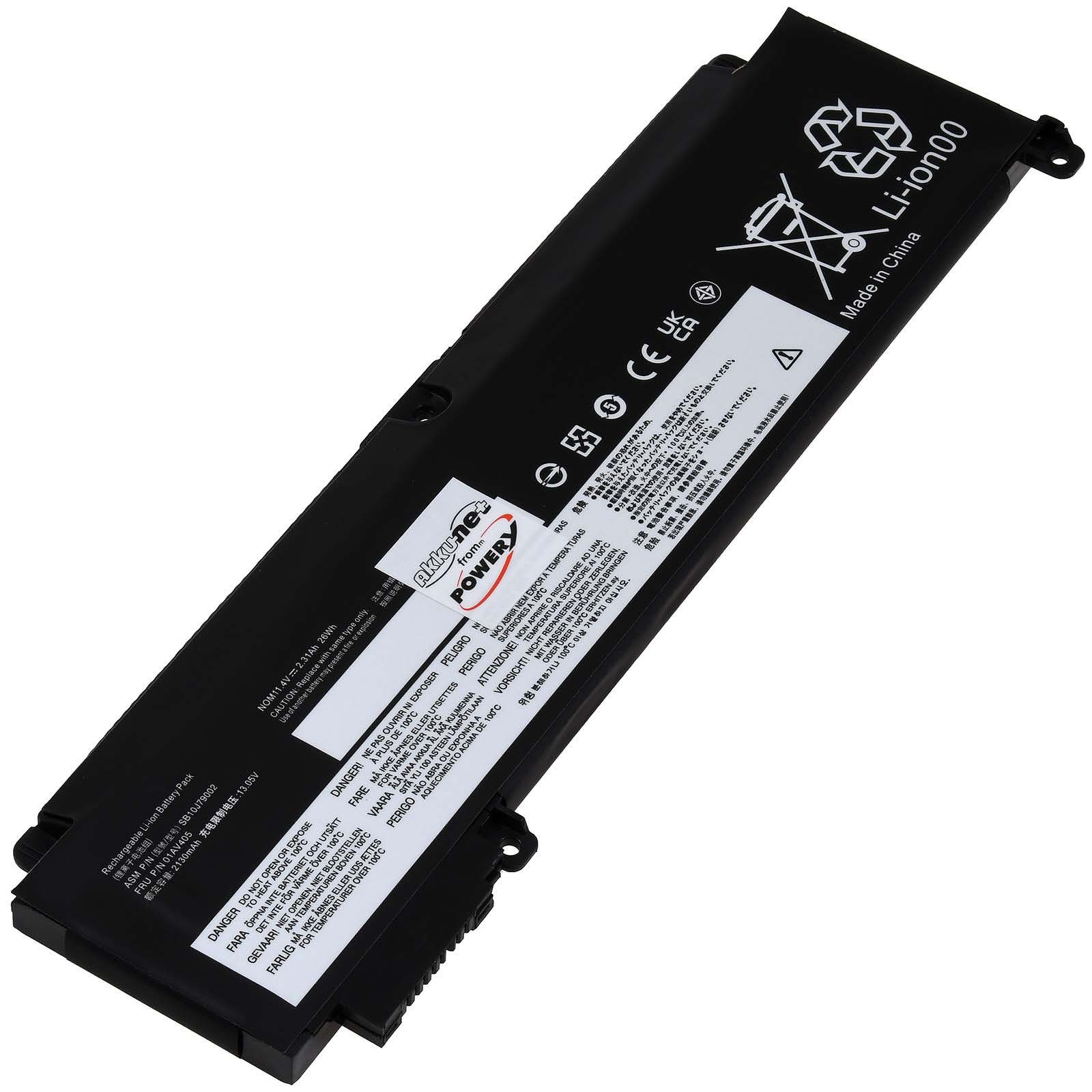Akku kompatibel mit Lenovo 01AV406, 01AV462 für ThinkPad T460s T470s Laptop-Akku