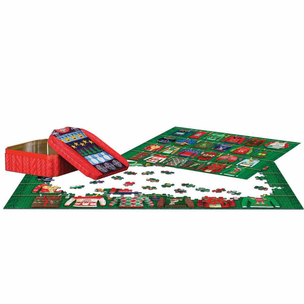 Puzzle 550 Puzzledose, Christmas in Ugly Sweaters EUROGRAPHICS Puzzleteile