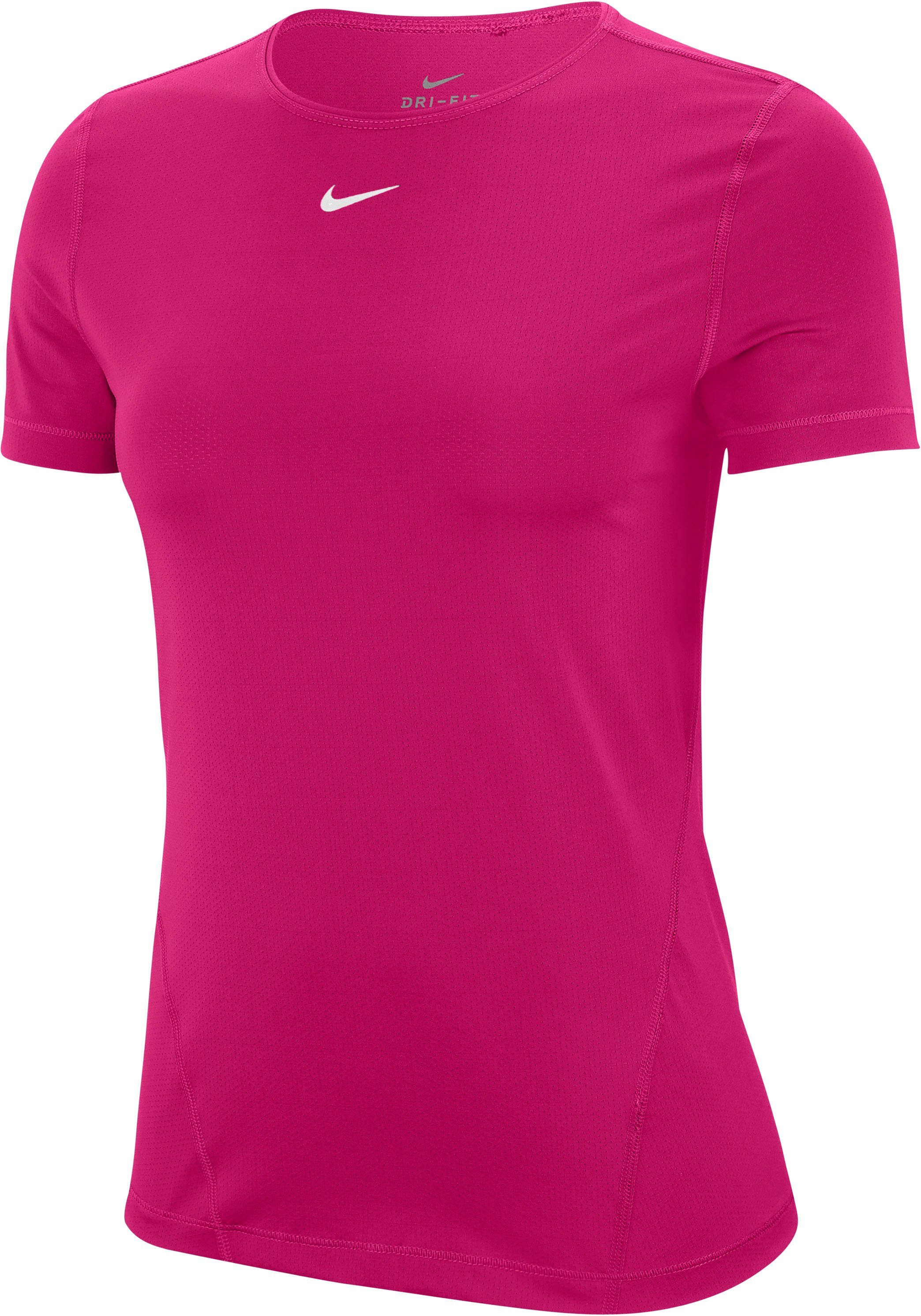 Nike Funktionsshirt »WOMEN NIKE PERFORMANCE TOP SHORTSLEEVE ALL OVER MESH«  DRI-FIT Technology online kaufen | OTTO