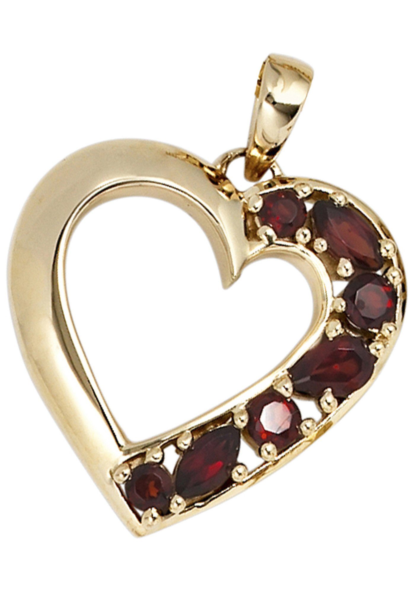 JOBO Herzanhänger Anhänger Herz, 585 G...