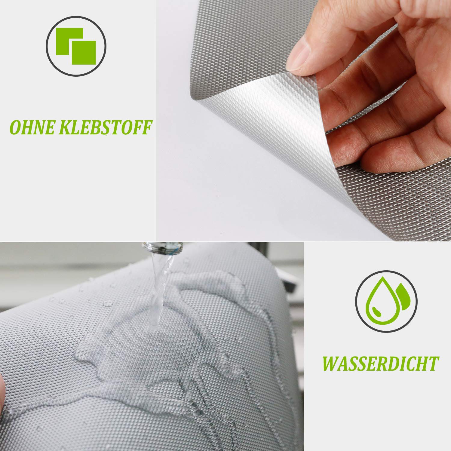 Agger Schubladenmatte Wasserdichte und ölbeständige Schubladenmatte, Küchen und Schrankmatte, Kühlschrank-Einlegebodenmatte, verdickte Schubladeneinlage – Bild 3 von 5
