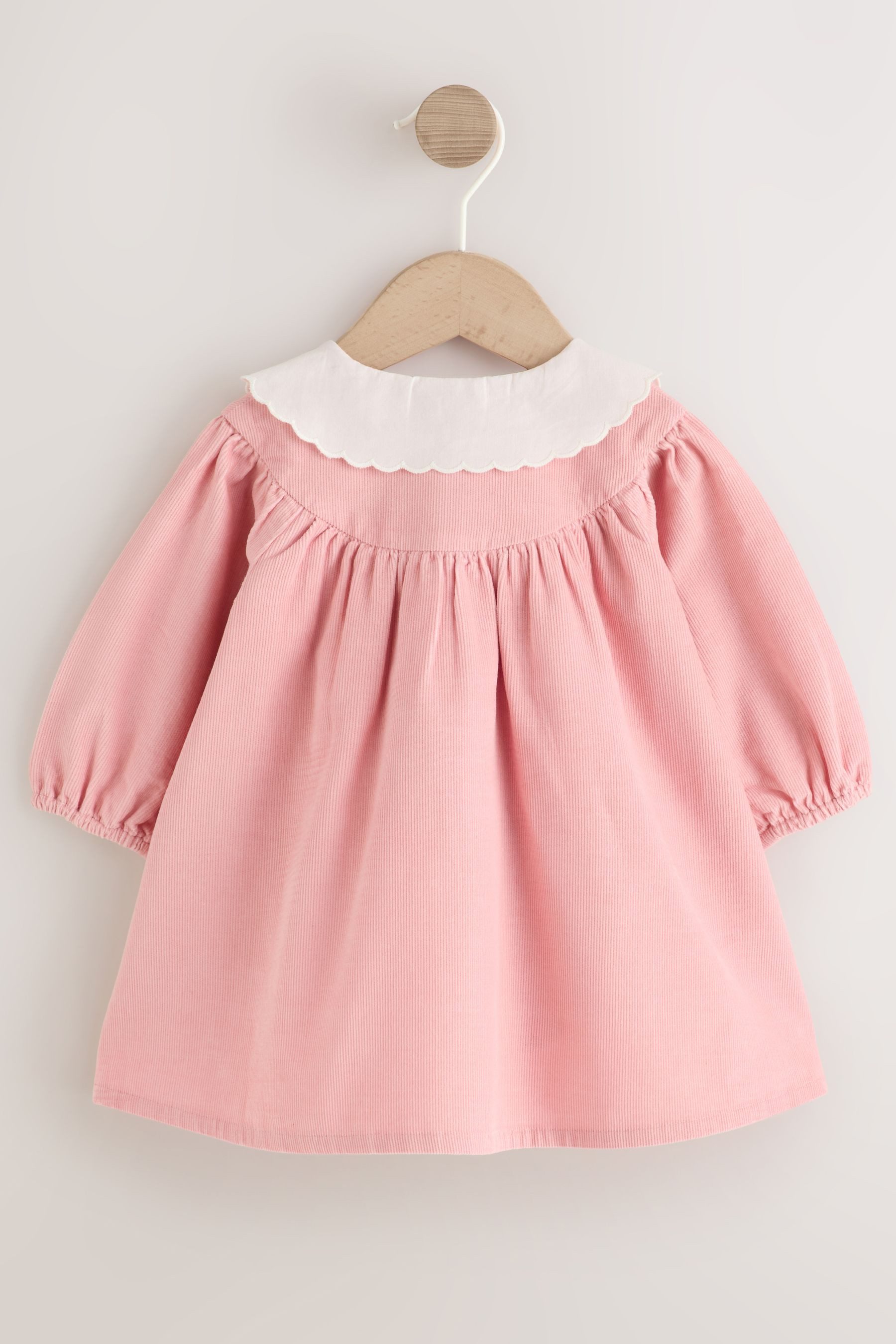 Next Blusenkleid Besticktes Babykleid aus Kord mit Strumpfhose (2-tlg)