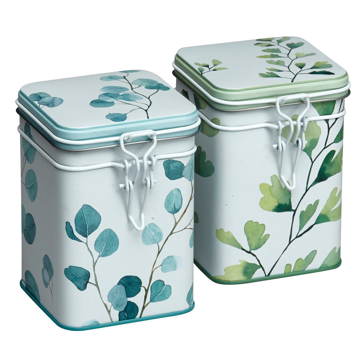MediMuc Teedose 2er Set Trees, (Dose, 2er Set Trees), Teedose, Gewürzdose, Motivdose, Dosen Set