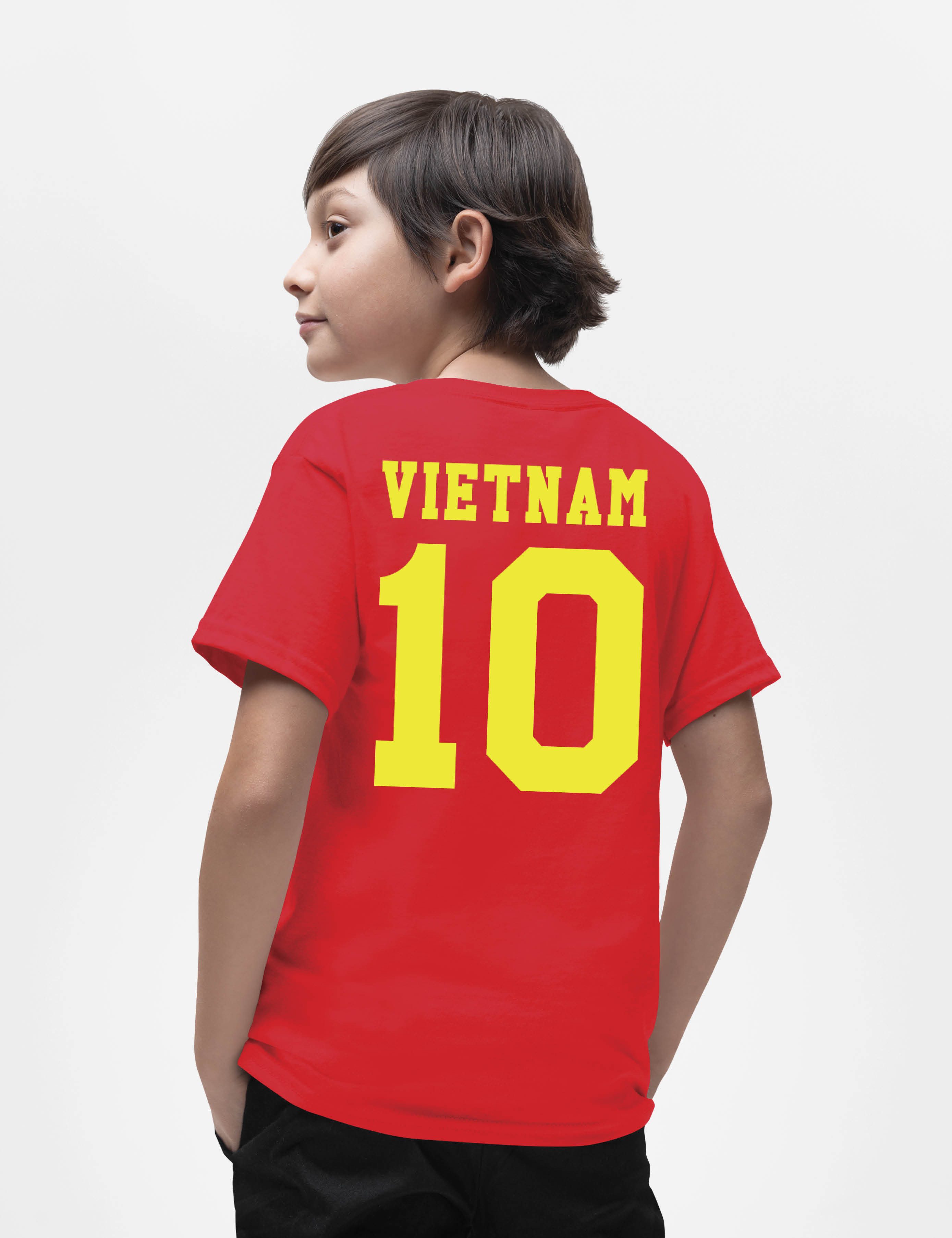 Youth Designz T-Shirt Vietnam Kinder T-Shirt im Fußball Trikot Look WM 2026 mit trendigem Motiv