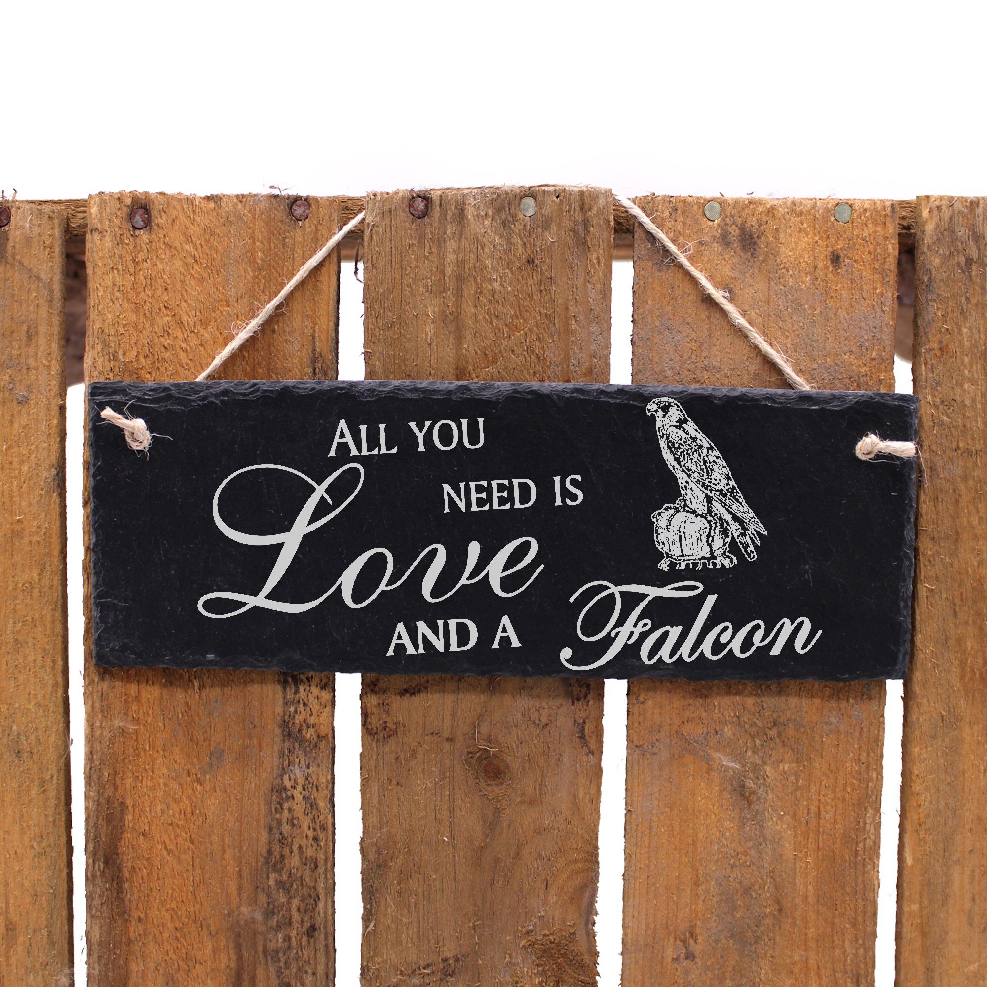 you Falcon 22x8cm Falke All is Dekolando need Hängedekoration Love and a