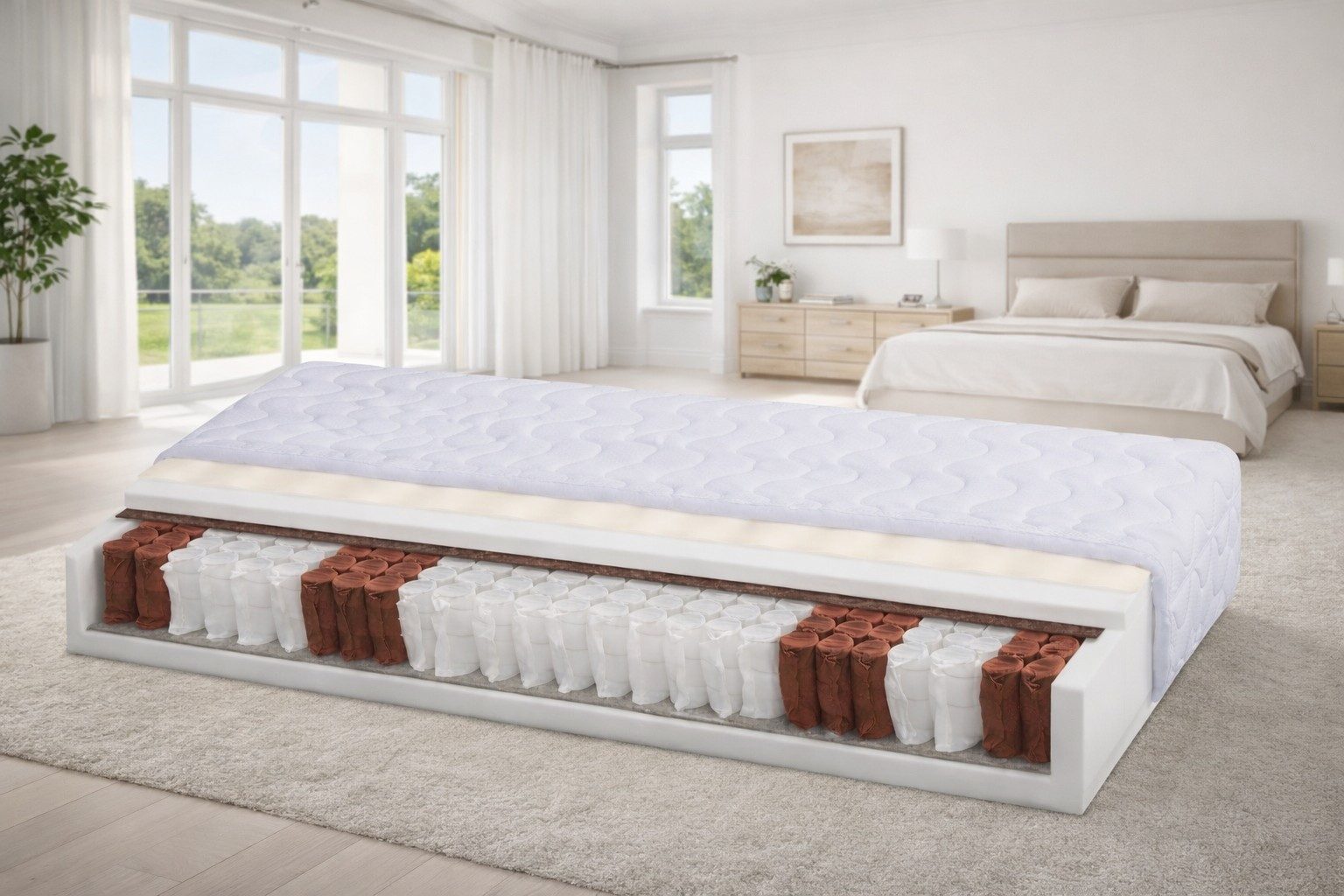 Taschenfederkernmatratze Taschenfederkern Matratze Liegefläche 100x200 #4525, bv-vertrieb