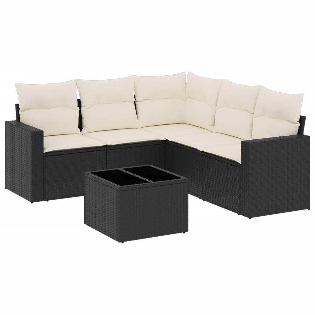 vidaXL Sofaelement 6-tlg. Garten-Sofagarnitur mit Kissen günstig online kaufen