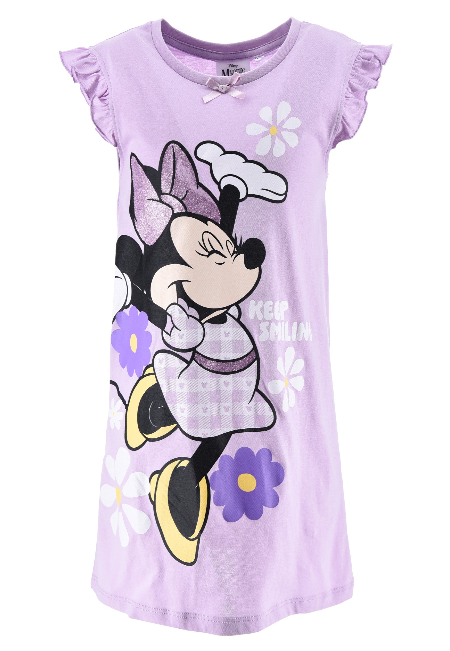 Nachthemd Minnie Mouse Sommer Schlafshirt Nachthemd Nacht-Kleid