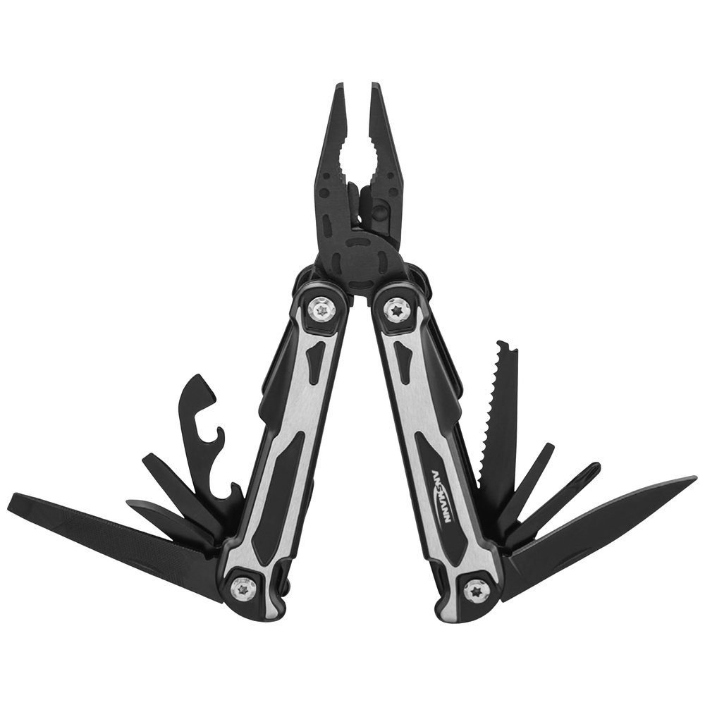 ANSMANN AG Taschenmesser Ansmann Multitool 14in1 1900-0112 Multitool Anzahl Funktionen 14 Schw