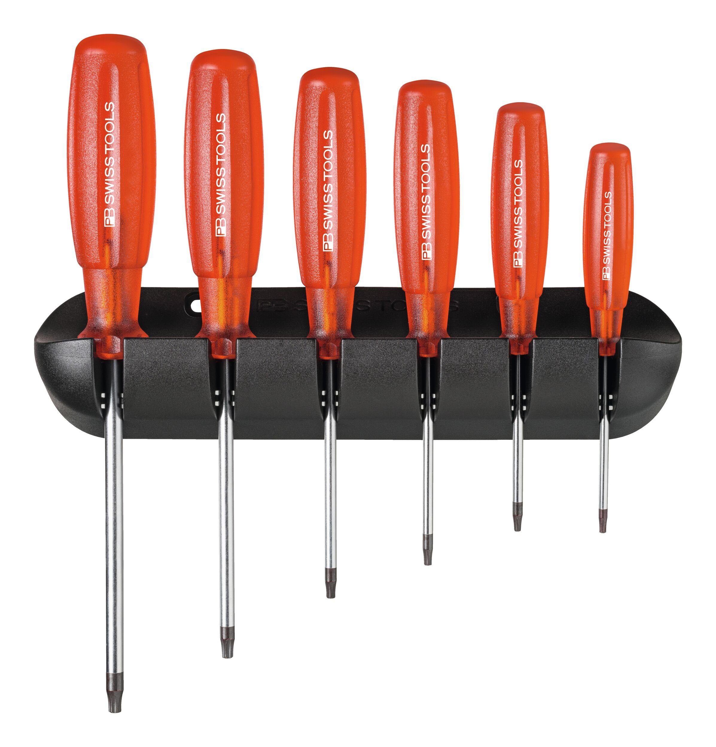 PB Swisstools Schraubendreher, (6 St), Satz Torx im Wandhalter Multicraft